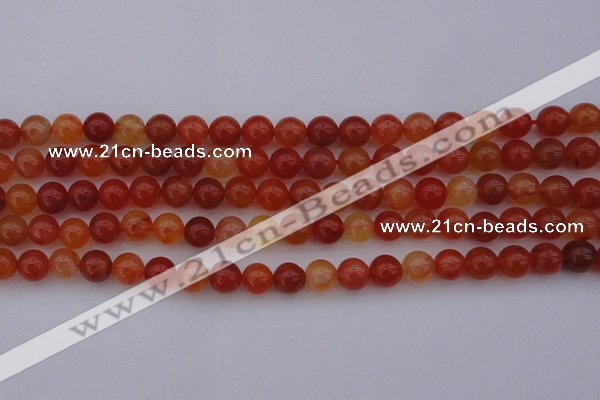 CCL62 15.5 inches 8mm round carnelian gemstone beads wholesale