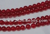 CCN05 15.5 inches 4mm round candy jade beads wholesale