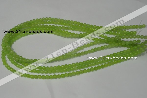 CCN11 15.5 inches 4mm round candy jade beads wholesale