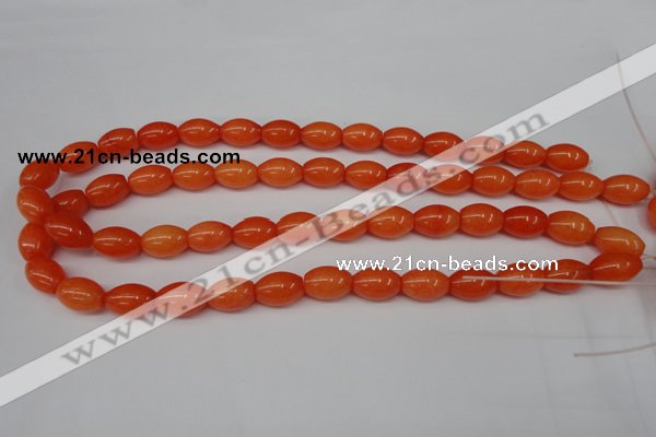 CCN110 15.5 inches 10*14mm rice candy jade beads wholesale