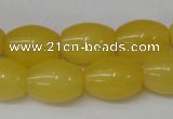 CCN111 15.5 inches 12*16mm rice candy jade beads wholesale