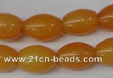 CCN112 15.5 inches 12*16mm rice candy jade beads wholesale