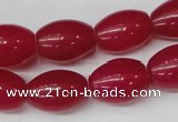 CCN114 15.5 inches 12*16mm rice candy jade beads wholesale