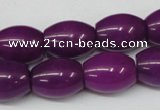 CCN115 15.5 inches 12*16mm rice candy jade beads wholesale