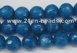 CCN1203 15.5 inches 10mm faceted round candy jade beads wholesale