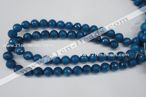 CCN1205 15.5 inches 14mm faceted round candy jade beads wholesale