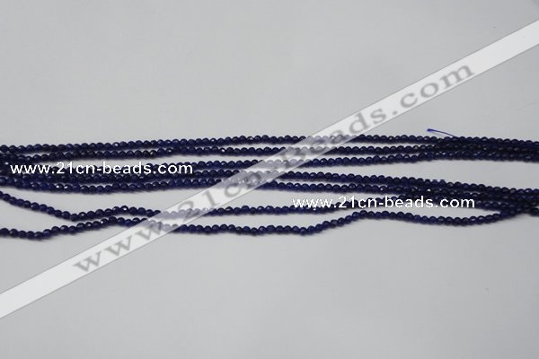 CCN1210 15.5 inches 3mm faceted round candy jade beads wholesale