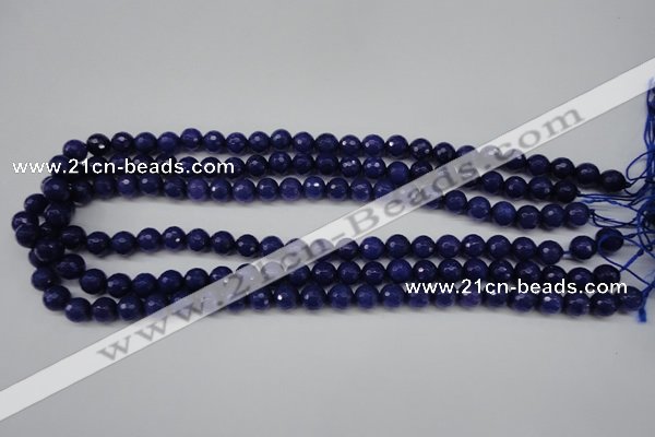 CCN1213 15.5 inches 8mm faceted round candy jade beads wholesale