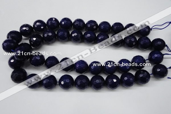 CCN1218 15.5 inches 18mm faceted round candy jade beads wholesale