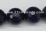 CCN1219 15.5 inches 20mm faceted round candy jade beads wholesale