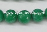 CCN1226 15.5 inches 14mm faceted round candy jade beads wholesale