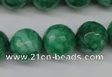 CCN1227 15.5 inches 16mm faceted round candy jade beads wholesale