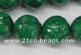 CCN1228 15.5 inches 18mm faceted round candy jade beads wholesale