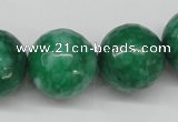 CCN1229 15.5 inches 20mm faceted round candy jade beads wholesale