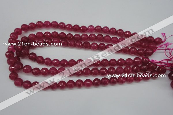 CCN1234 15.5 inches 10mm faceted round candy jade beads wholesale