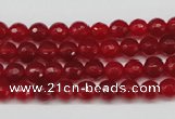 CCN1242 15.5 inches 6mm faceted round candy jade beads wholesale