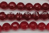 CCN1244 15.5 inches 10mm faceted round candy jade beads wholesale