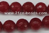 CCN1246 15.5 inches 14mm faceted round candy jade beads wholesale