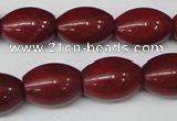 CCN125 15.5 inches 13*18mm rice candy jade beads wholesale