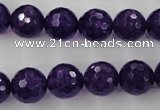 CCN1255 15.5 inches 12mm faceted round candy jade beads wholesale