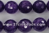 CCN1257 15.5 inches 16mm faceted round candy jade beads wholesale