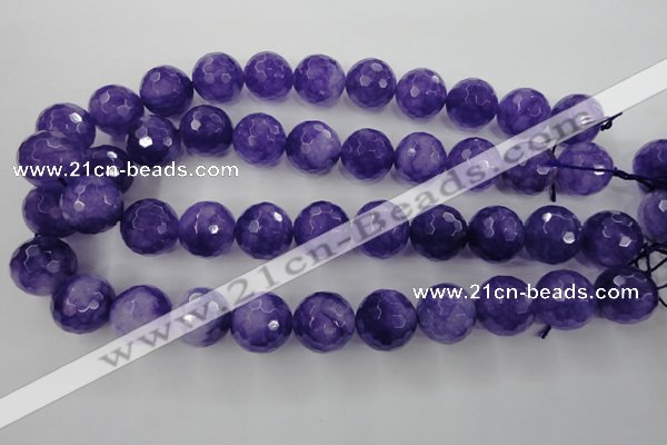 CCN1258 15.5 inches 18mm faceted round candy jade beads wholesale