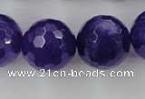 CCN1259 15.5 inches 20mm faceted round candy jade beads wholesale