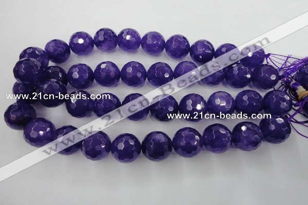 CCN1259 15.5 inches 20mm faceted round candy jade beads wholesale