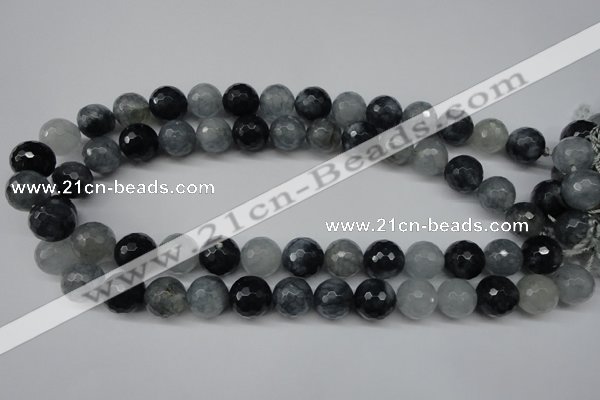 CCN1266 15.5 inches 14mm faceted round candy jade beads wholesale