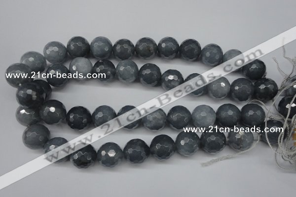 CCN1268 15.5 inches 18mm faceted round candy jade beads wholesale