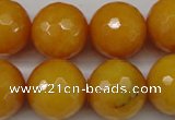 CCN1278 15.5 inches 18mm faceted round candy jade beads wholesale