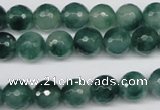 CCN1284 15.5 inches 10mm faceted round rainbow candy jade beads