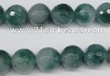 CCN1285 15.5 inches 12mm faceted round rainbow candy jade beads