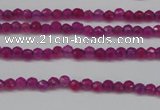 CCN1310 15.5 inches 3mm faceted round candy jade beads wholesale