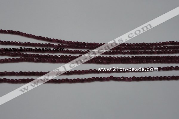 CCN1312 15.5 inches 3mm faceted round candy jade beads wholesale