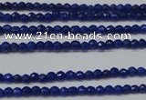 CCN1314 15.5 inches 3mm faceted round candy jade beads wholesale