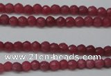 CCN1315 15.5 inches 3mm faceted round candy jade beads wholesale