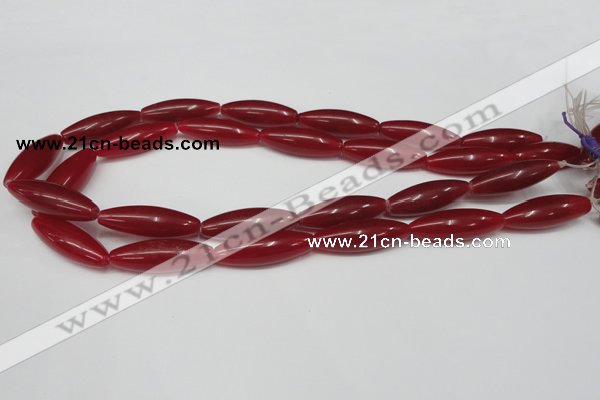 CCN135 15.5 inches 10*30mm rice candy jade beads wholesale