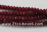 CCN1351 15.5 inches 3*5mm faceted rondelle candy jade beads