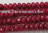 CCN1353 15.5 inches 5*8mm faceted rondelle candy jade beads