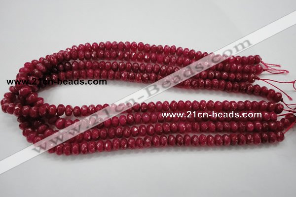 CCN1353 15.5 inches 5*8mm faceted rondelle candy jade beads