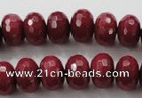 CCN1356 15.5 inches 10*14mm faceted rondelle candy jade beads