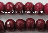 CCN1357 15.5 inches 12*16mm faceted rondelle candy jade beads