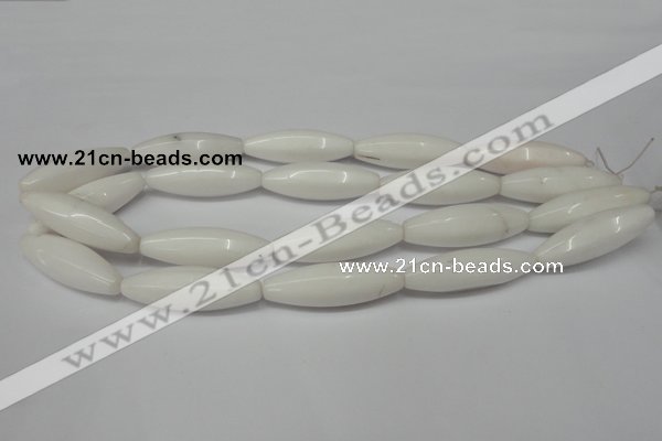 CCN136 15.5 inches 12*40mm rice candy jade beads wholesale