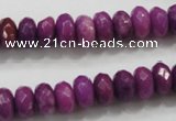 CCN1374 15.5 inches 6*10mm faceted rondelle candy jade beads