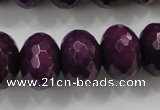 CCN1378 15.5 inches 13*18mm faceted rondelle candy jade beads