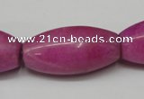 CCN138 15.5 inches 15*30mm rice candy jade beads wholesale