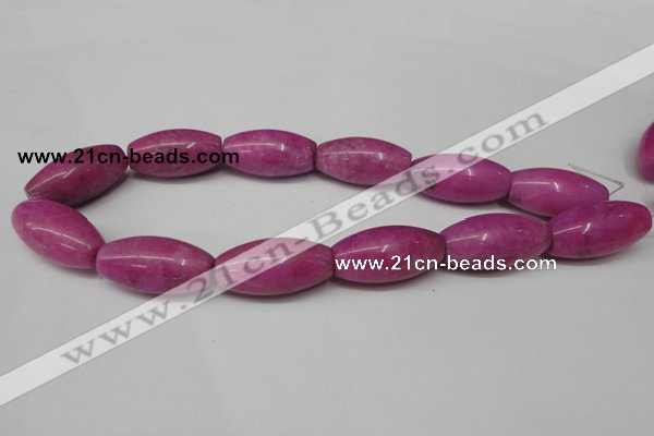 CCN138 15.5 inches 15*30mm rice candy jade beads wholesale