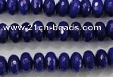 CCN1384 15.5 inches 6*10mm faceted rondelle candy jade beads