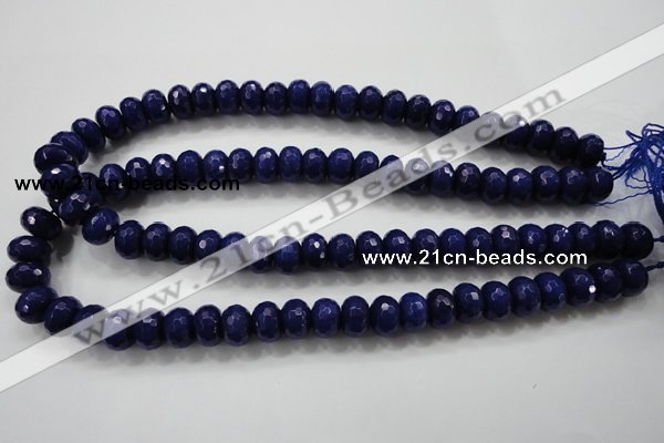 CCN1385 15.5 inches 8*12mm faceted rondelle candy jade beads